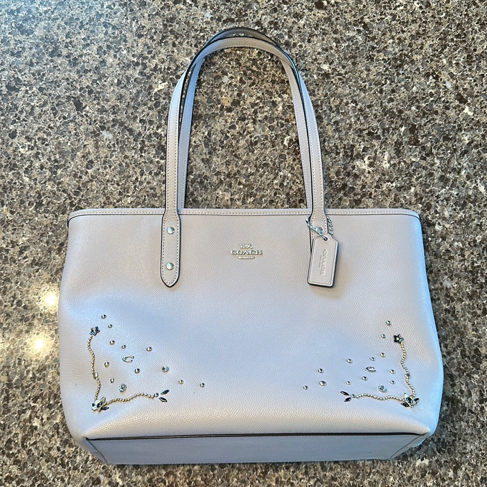 Jeweled Coach Purse + Coach Dust Bag